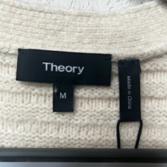 NWT Theory Old Money Style Luxury Minimalist V-Neck Knitwear Sweater Cardigan - Picture 6 of 8
